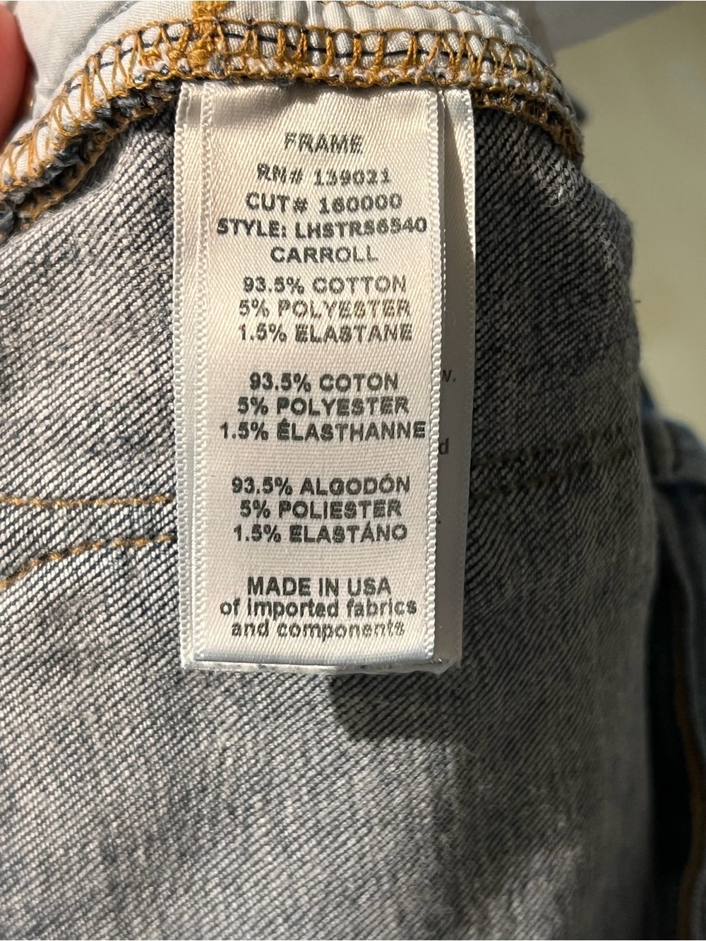 Frame Denim Le High Skinny Jeans Women’s 28 Blue Distressed Raw Hem USA - Picture 7 of 7